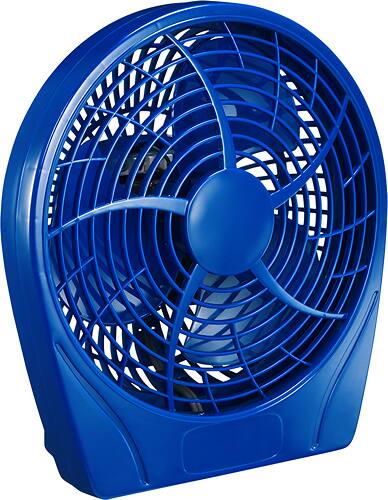 Angle. Insignia™ - 9" Table Fan - Blue.