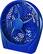 Left. Insignia™ - 9" Table Fan - Blue.