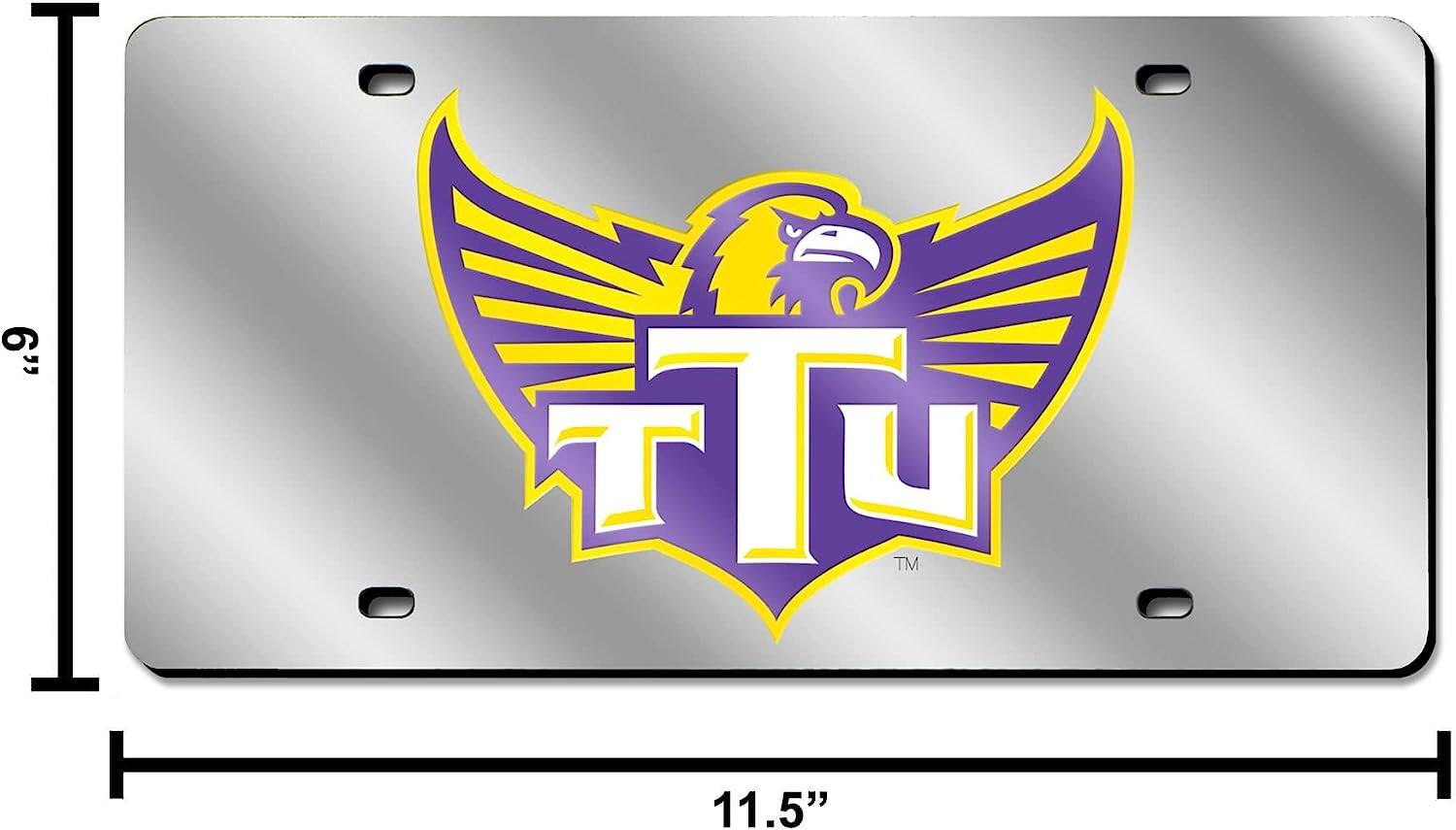 Alt View 3. Rico Industries - Tennessee Tech Golden Eagles Acrylic License Plate Laser Tag - Multi.