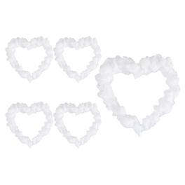 Unique Bargains - 5pcs Mini Vintage Picture Frames, 2in Resin Glow-in-dark Glitter Diamond Tiny Photo Frame for DIY - White