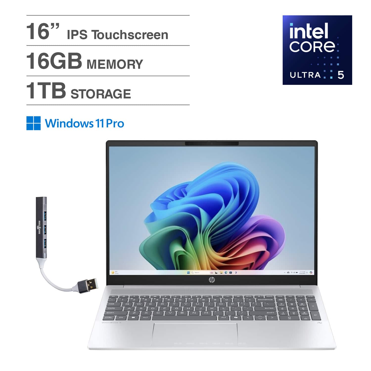 16" IPS Touchscreen  
16GB MEMORY  
1TB STORAGE  
intel CORE ULTRA 5  
Windows 11 Pro