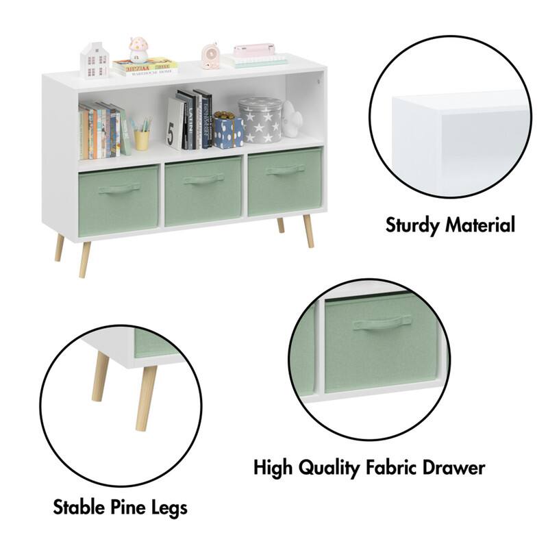 - Sturdy Material
- Stable Pine Legs
- High Quality Fabric Drawer
