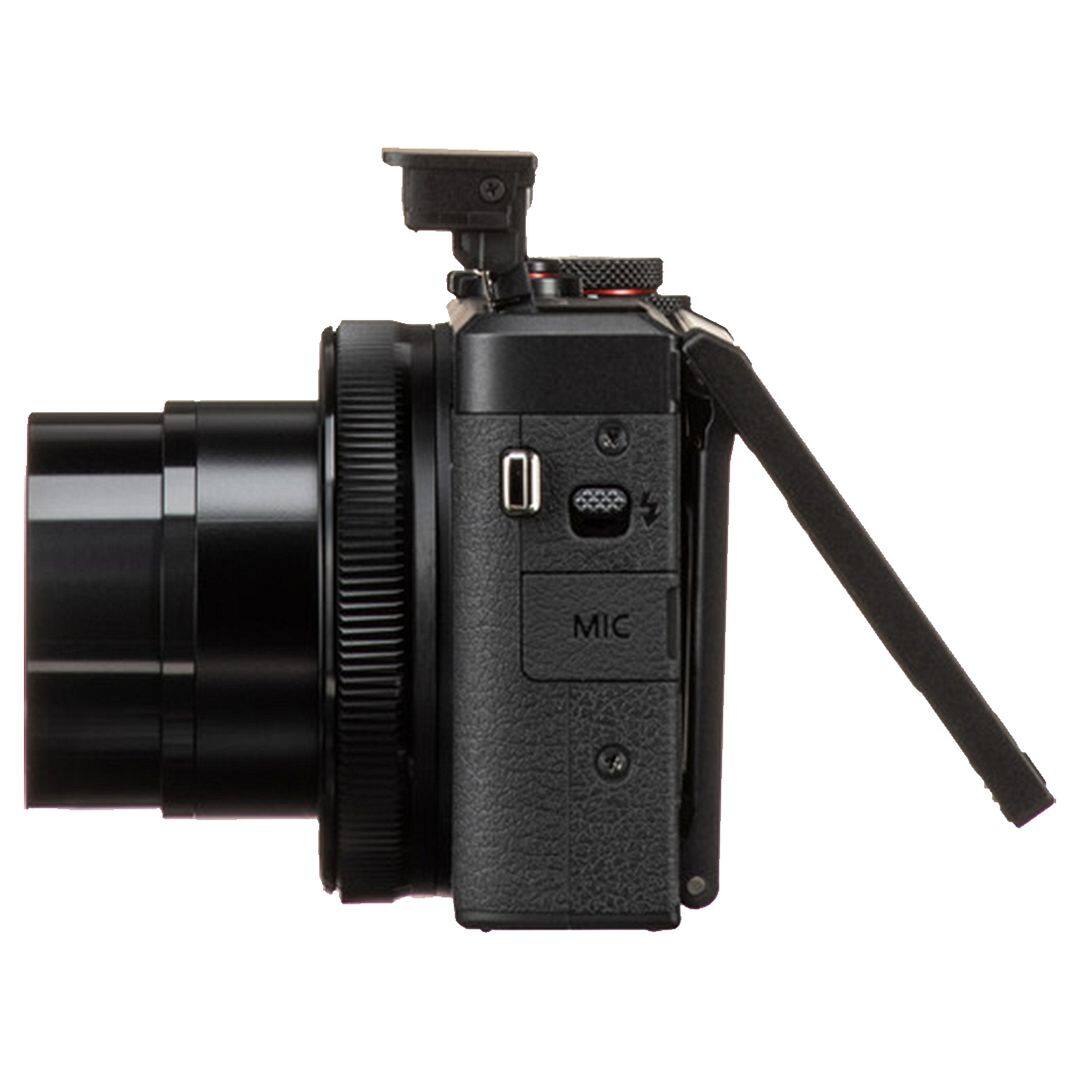 Left. Canon - Canon PowerShot G7 X Mark III Digital Camera (Black) with 64GB Card + ZeeTech Advanced Bundle (International Version) - Black.