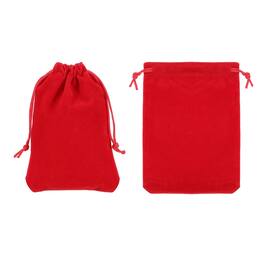 Unique Bargains - Bluetooth Headphone Bag, 2pcs 5.91x3.94 Inch Travel Headset Carrying Storage Pouch Drawstring for Over-Ear Headphones - Red