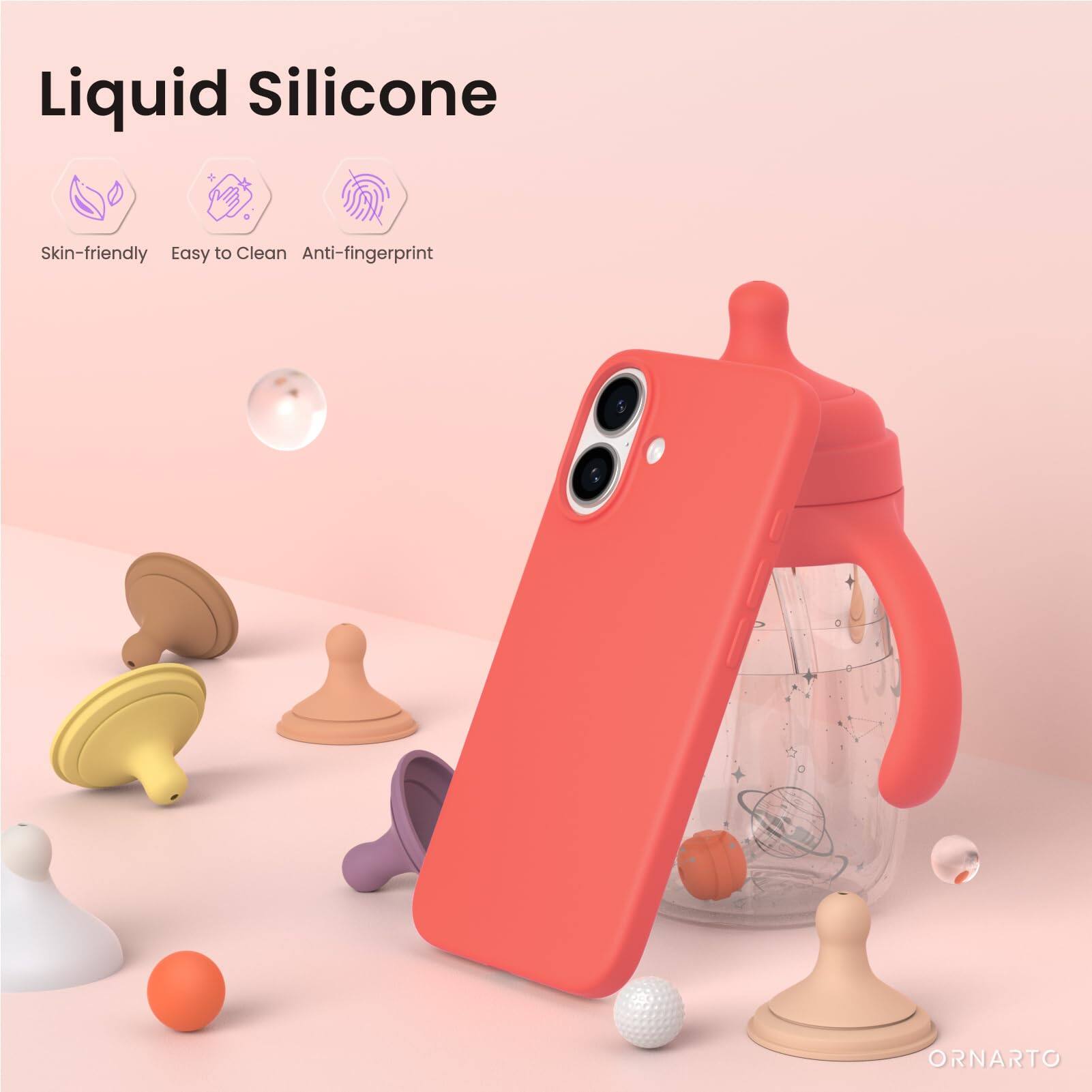 Liquid Silicone Skin-friendly Easy to Clean Anti-fingerprint ORNARTO