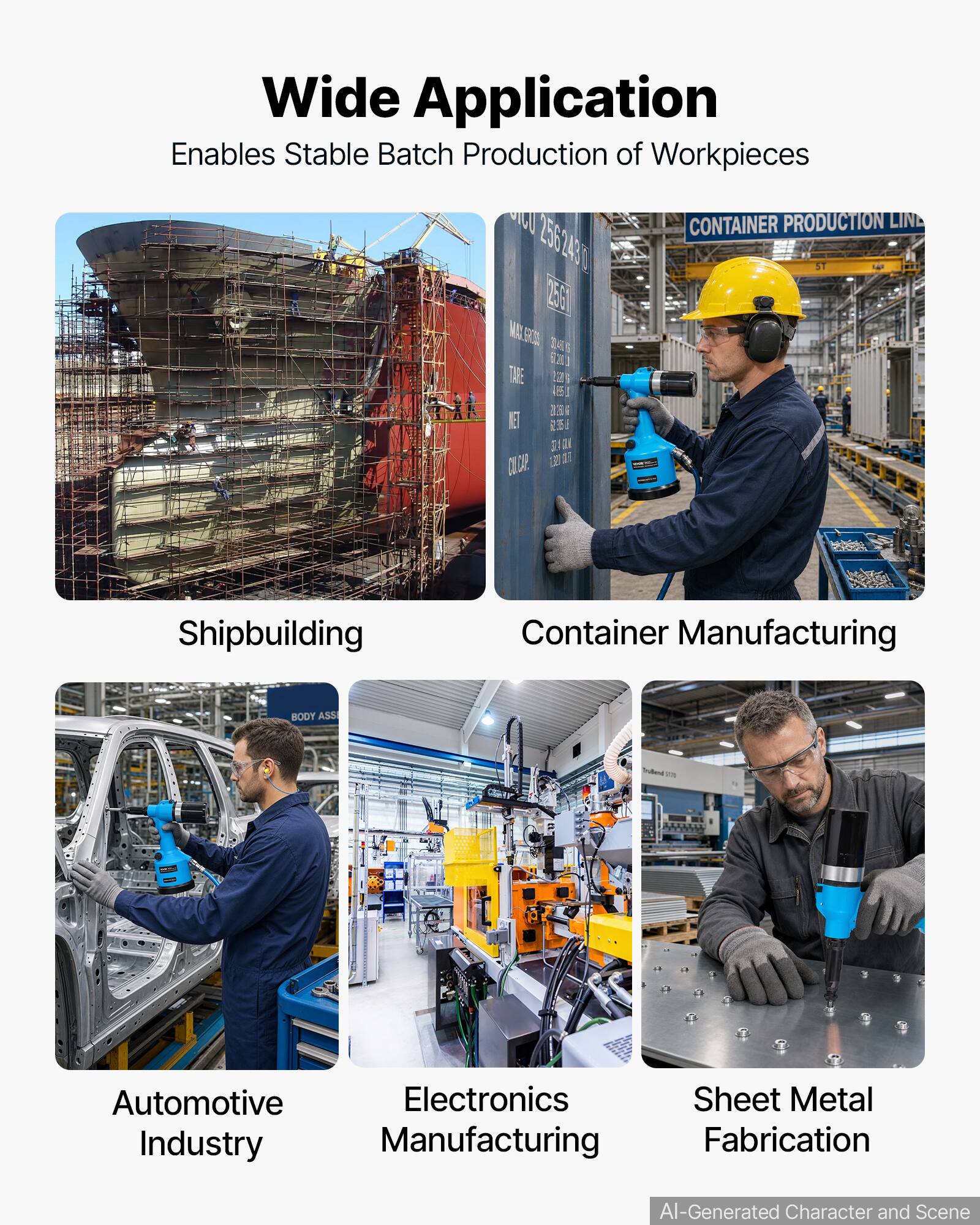 Wide Application Enables Stable Batch Production of Workpieces

Shipbuilding
Container Manufacturing
Automotive Industry
Electronics Manufacturing
Sheet Metal Fabrication

AI-Generated Character and Scene