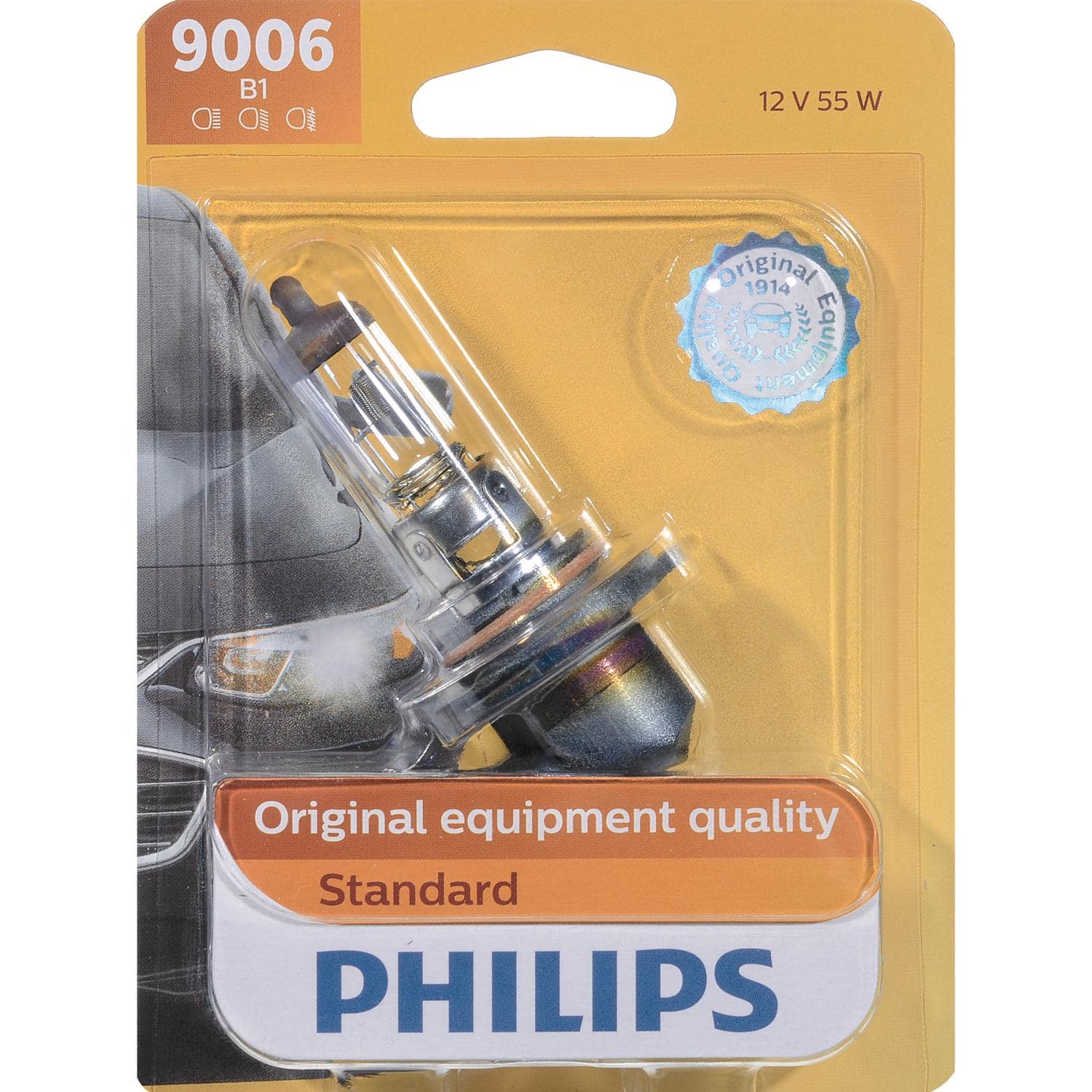 Philips - Standard Halogen Low Beam Automotive Bulb 9006B1