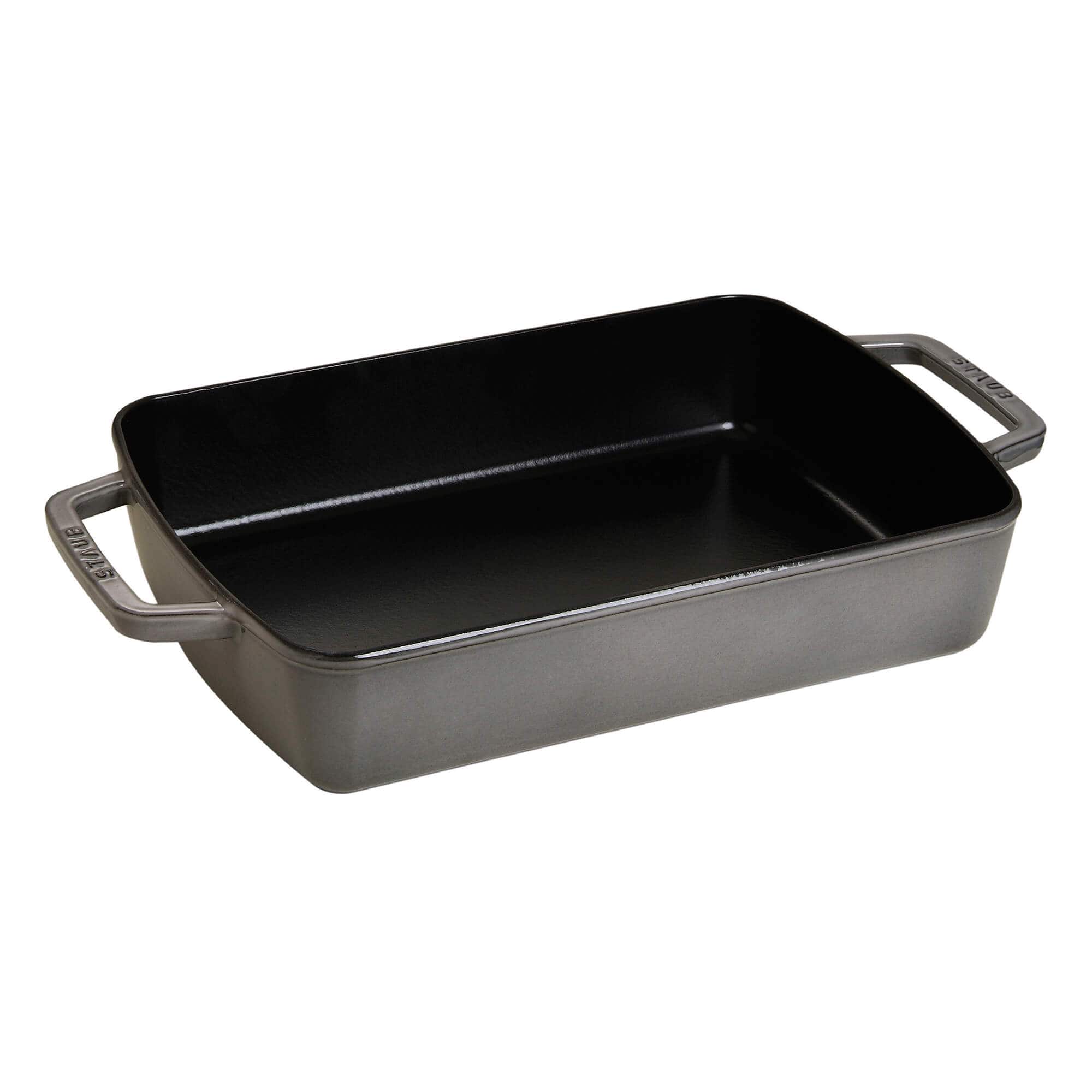 Staub - Cast Iron 12-inch x 8-inch Roasting Pan - Graphite Grey