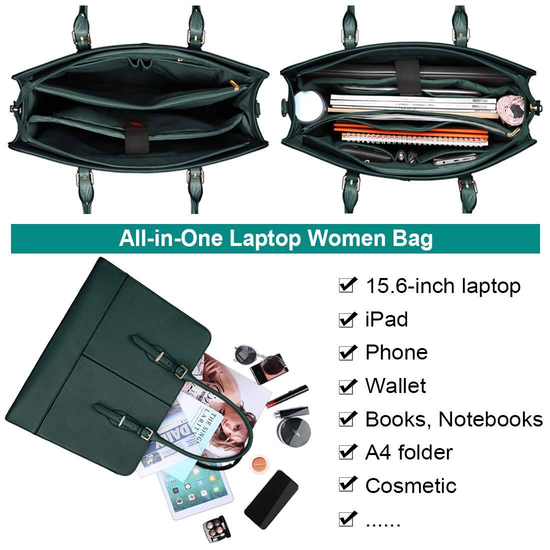 All-in-One Laptop Women Bag

- 15.6-inch laptop
- iPad
- Phone
- Wallet
- Books, Notebooks
- A4 folder
- Cosmetic
- .....