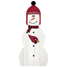 Fan Creations - Arizona Cardinals 31'' Snowman Leaner - White