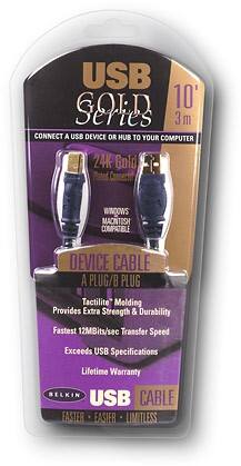 Front Standard. Belkin - USB 2.0 Cable - Black.