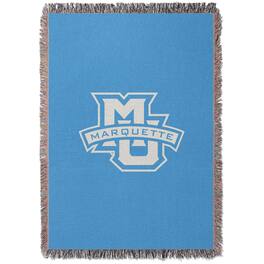 Chad & Jake - Marquette Golden Eagles Woven Blanket - Blue