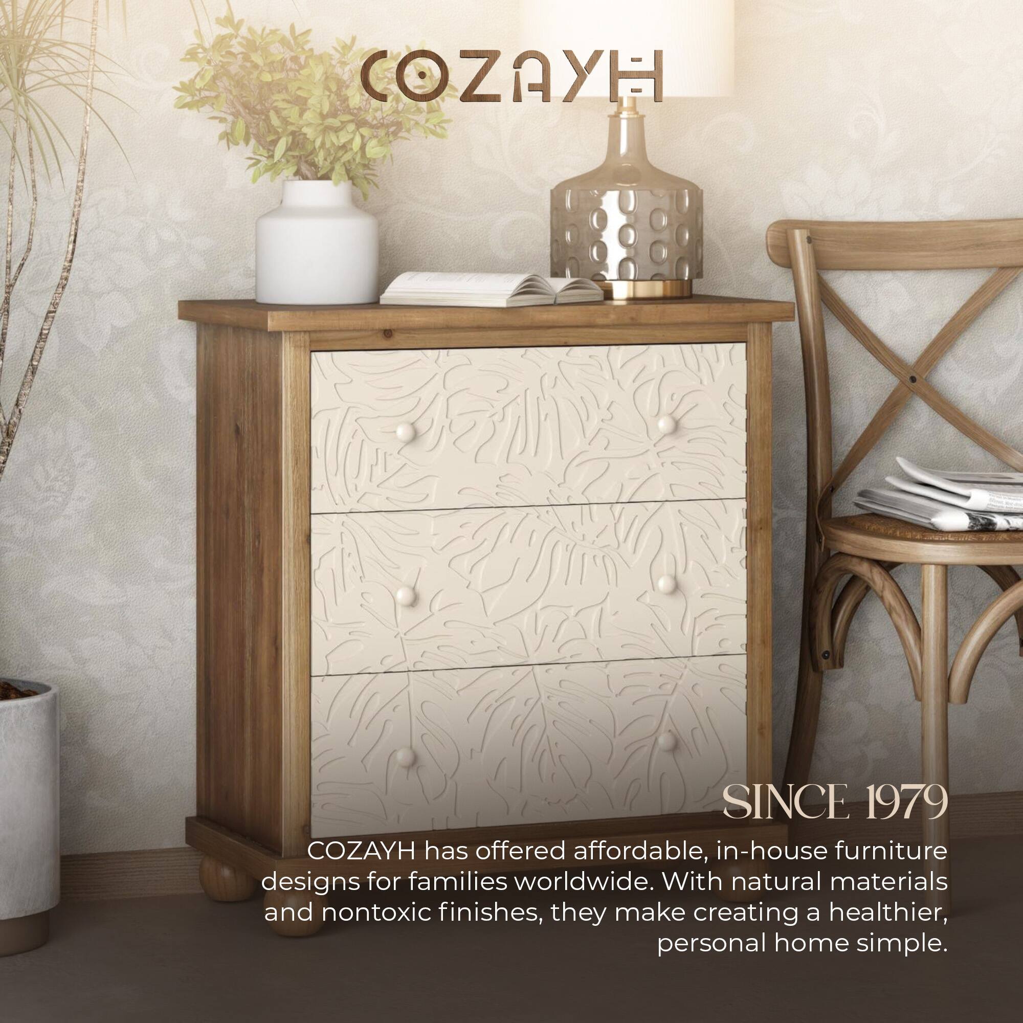COZAYH SINCE 1979

COZAYH has offered affordable, in-house furniture designs for families worldwide. With natural materials and nontoxic finishes, they make creating a healthier, personal home simple.