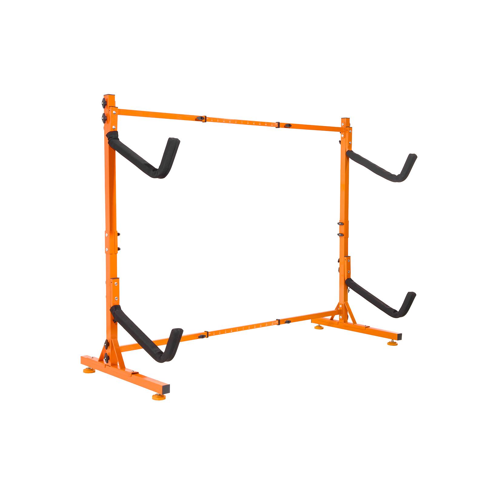 Alt View 5. VEVOR - Freestanding Kayak Storage Rack, Kayak Stand for 2 Kayak Canoe Paddleboard, Heavy-duty Steel Kayak Hanger Holder - Black;Orange.