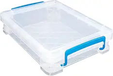 Front. Advantus - Super Stacker Document Box - Clear.