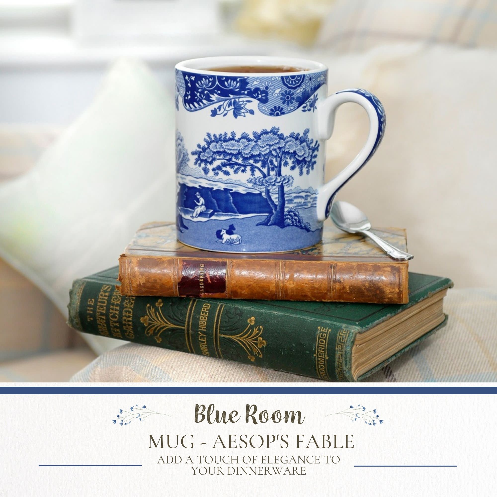 Blue Room  
MUG - AESOP'S FABLE  
ADD A TOUCH OF ELEGANCE TO YOUR DINNERWARE