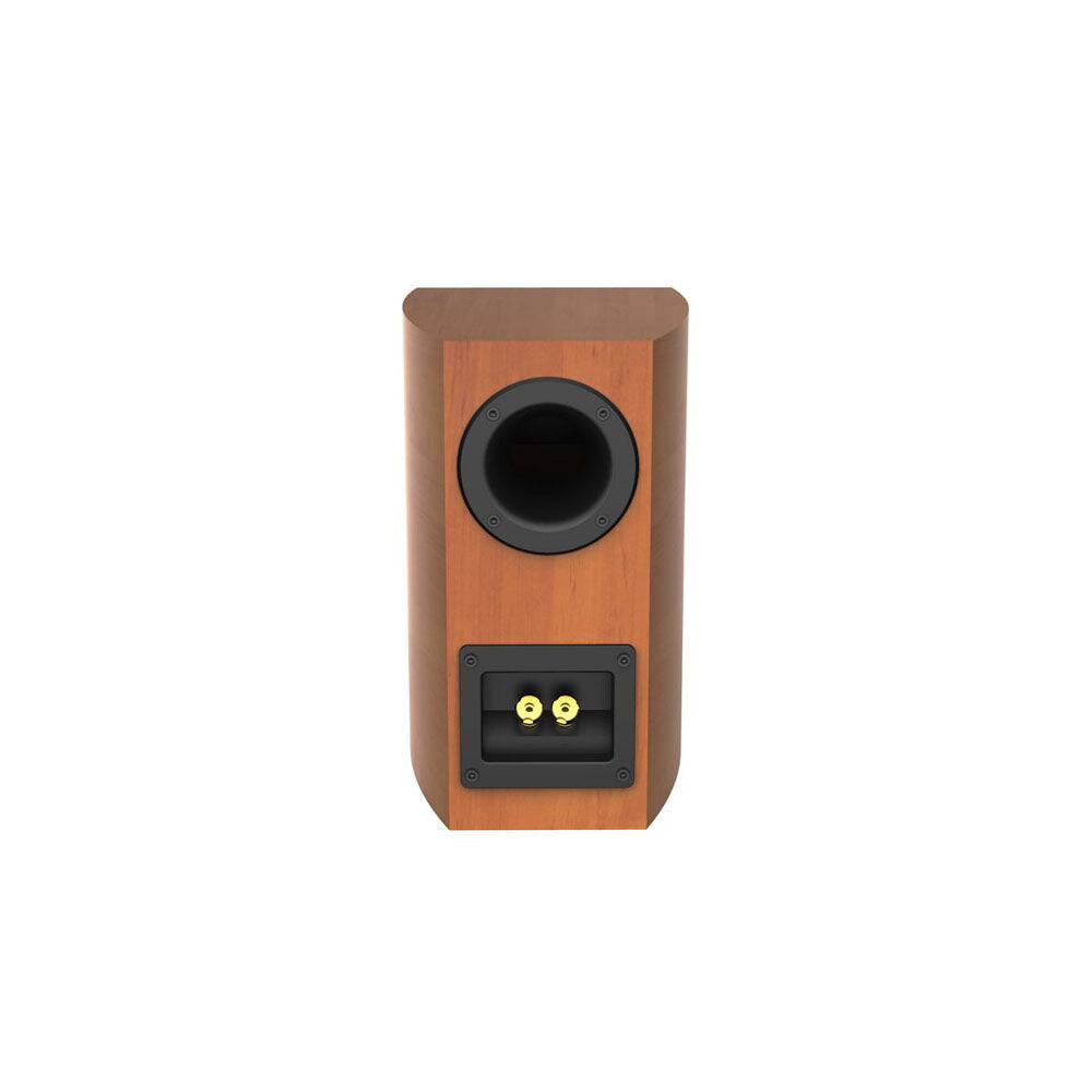 Back. Cerwin Vega - Cerwin Vega LA14C 4” 2-WAY BOOKSHELF COGNAC PAIR SPEAKERS - Cognac.