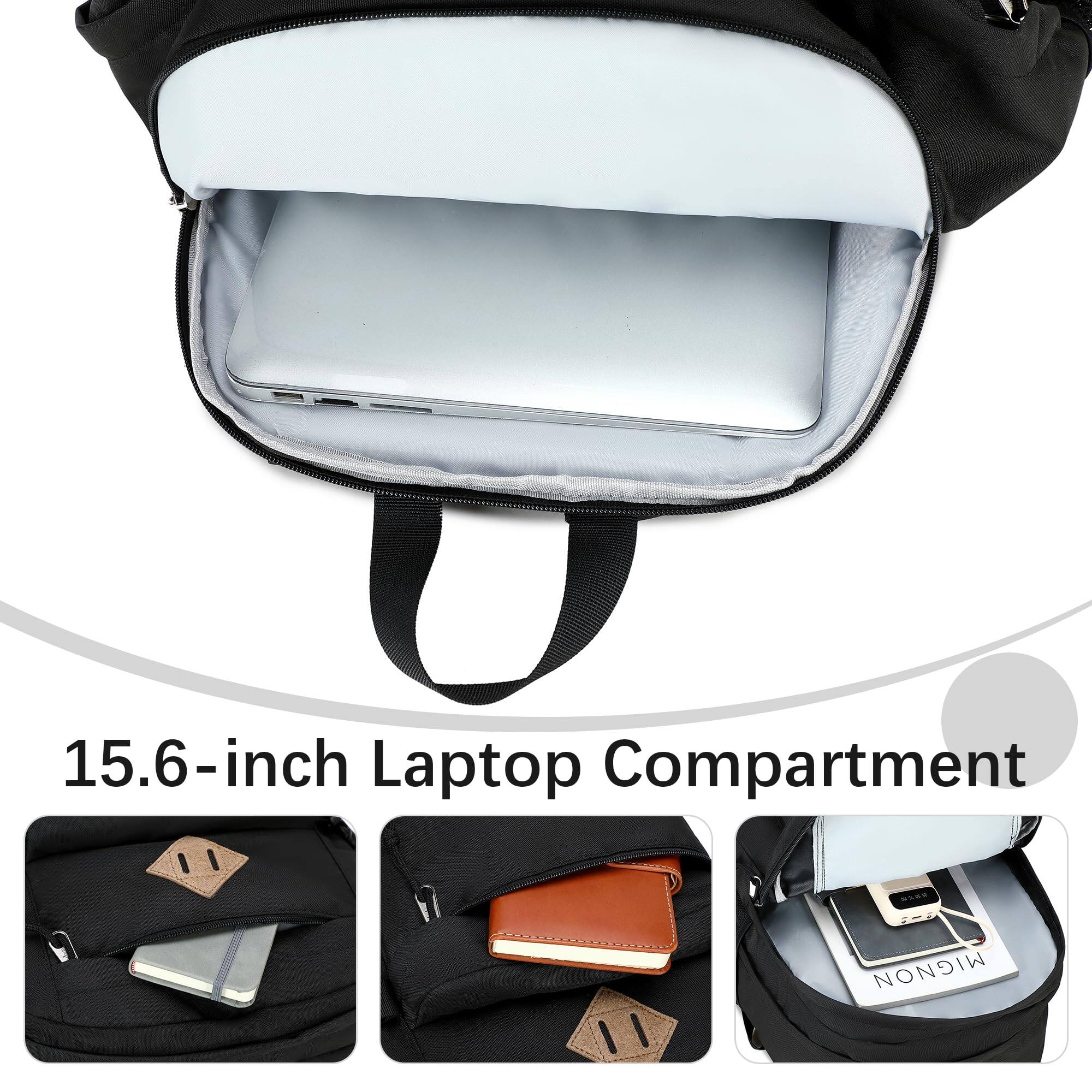 Alt View 3. Stamp n Camp - 29l Backpack For School College Bookbag Middle High Backpacks Casual Daypack Travel (black) - Red.