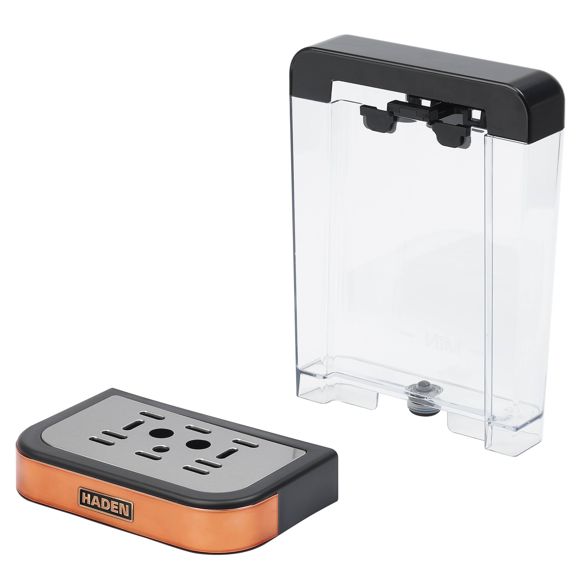 Alt View 7. Haden - Haden Barista Brew Espresso Coffee Machine 20-Bar Espresso Maker, Black & Copper - Black / Copper.