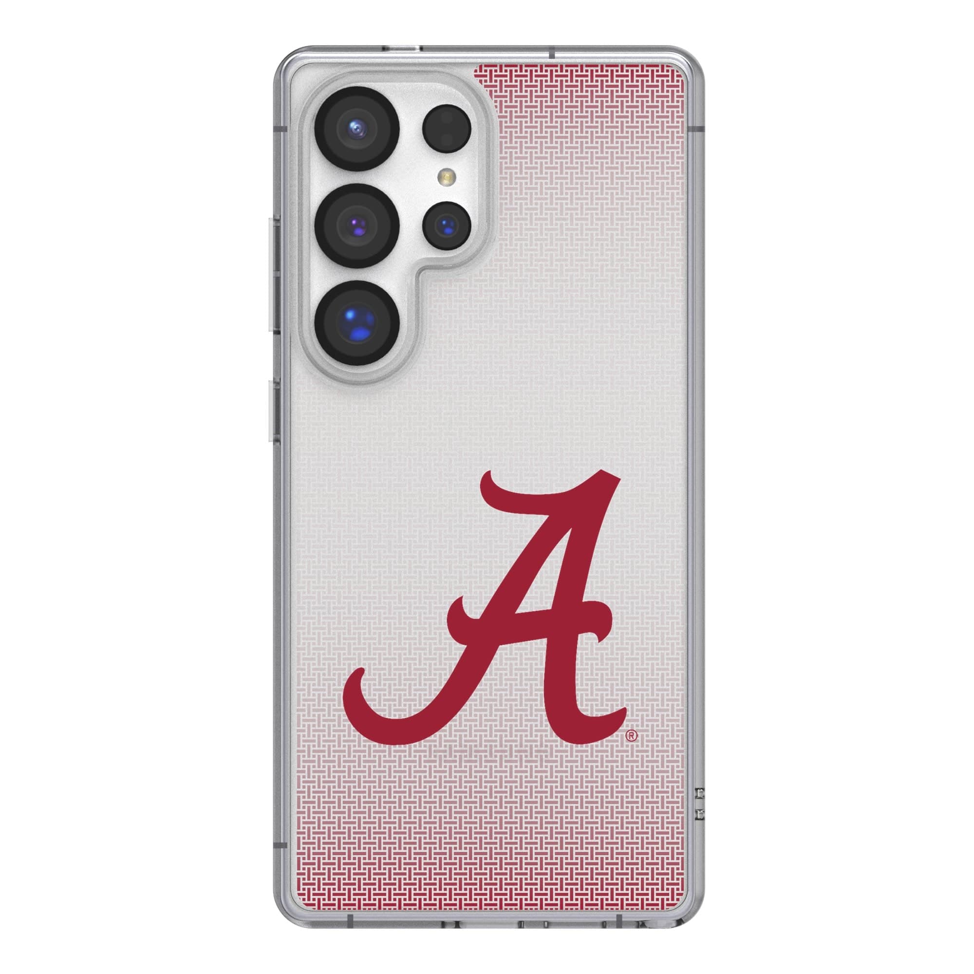 Front. Keyscaper - Alabama Crimson Tide Linen Logo Galaxy Clear Case - S24 - Multicolor.