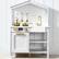 Front. Best Choice Products - Best Choice Products Pretend Play Wooden Farmhouse Kitchen Set w/ Storage, Clicking Knobs, 5 Accessories - Beveled White - Beveled White.