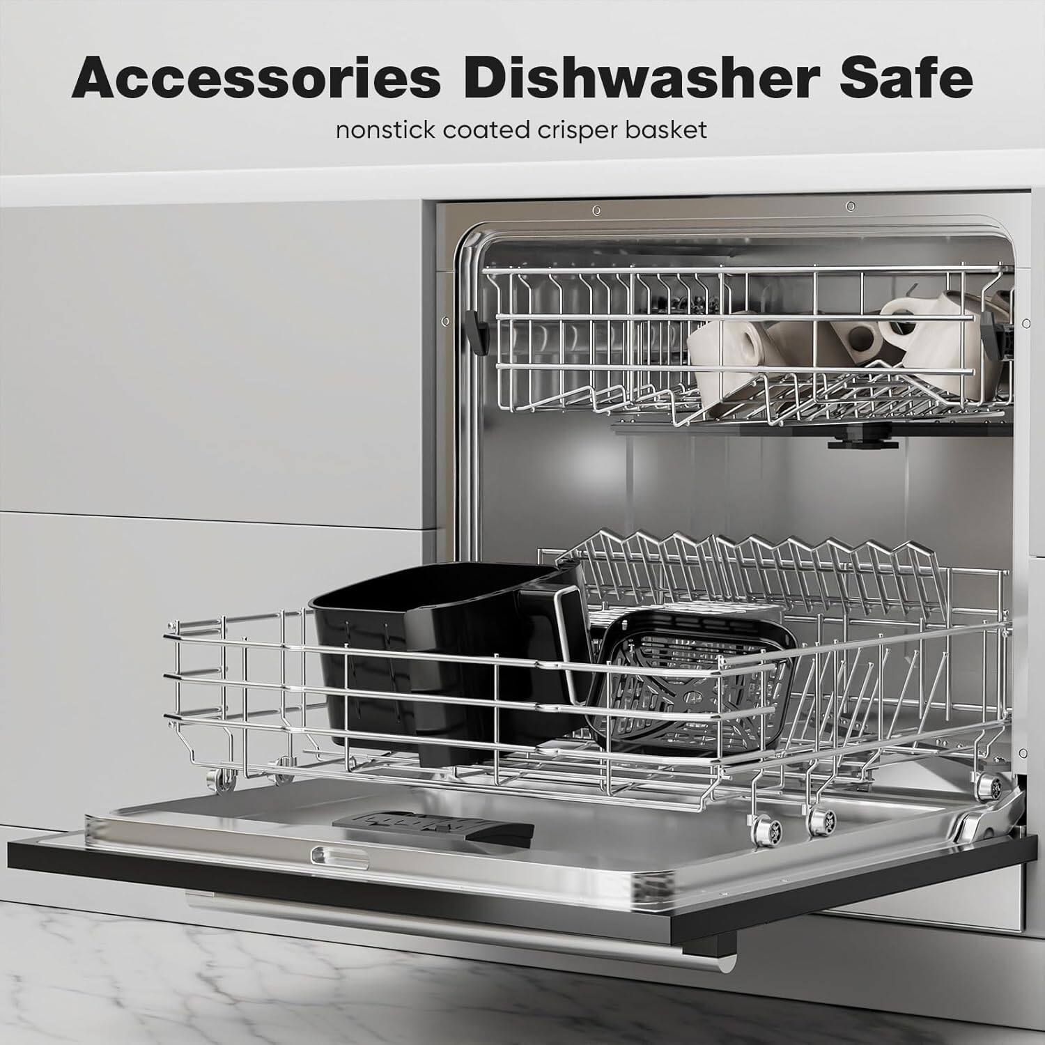 Accessories Dishwasher Safe  
nonstick coated crisper basket