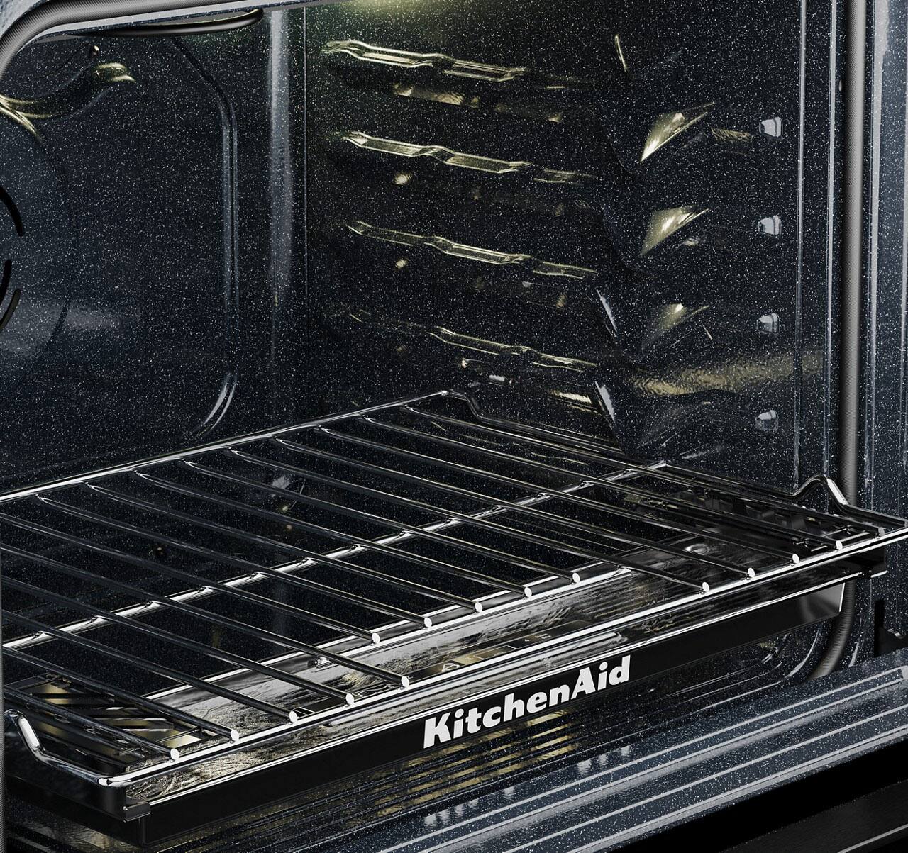 Alt View 18. KitchenAid - 5.0 Cu. Ft. Slide-In Gas True Convection Range with Self Clean, Steam Clean, and 2-in-1 Burner - Fingerprint Resistant Stainless Steel.