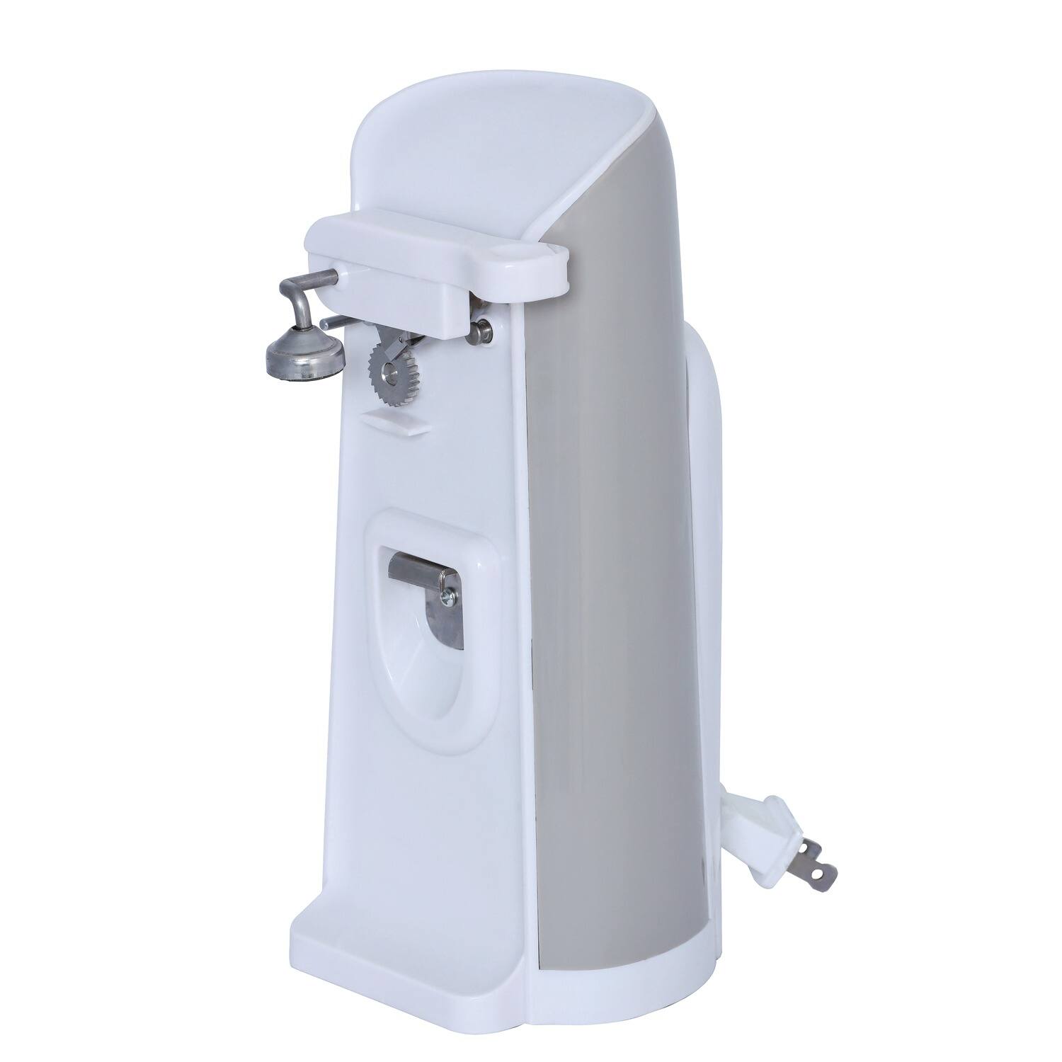 Left. Brentwood - Electric Tall Can Opener - - White.