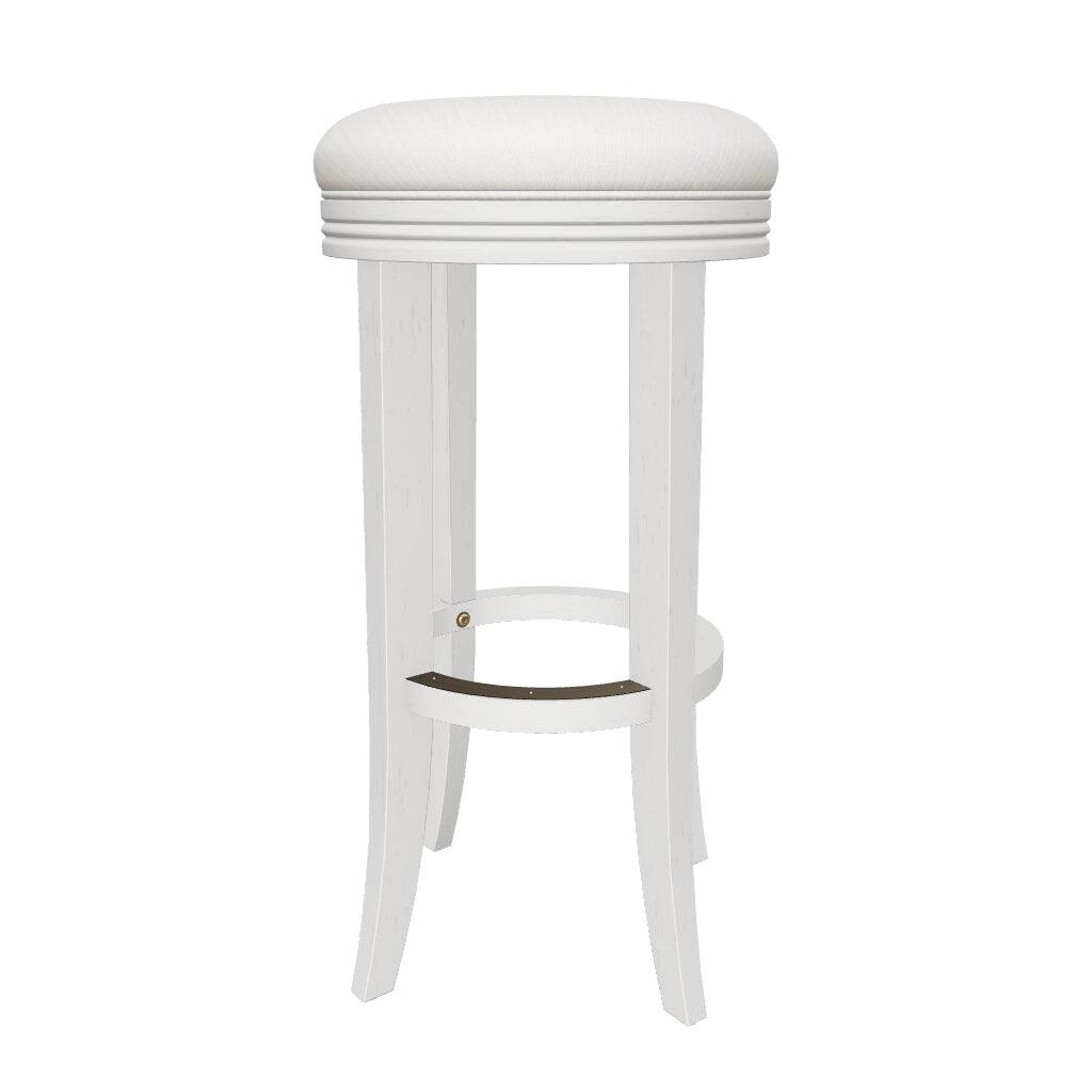 Alt View 9. Maven Lane - 31' Eva Bar Stool in White Oak Finish with Fabric Upholstery - White Oak.
