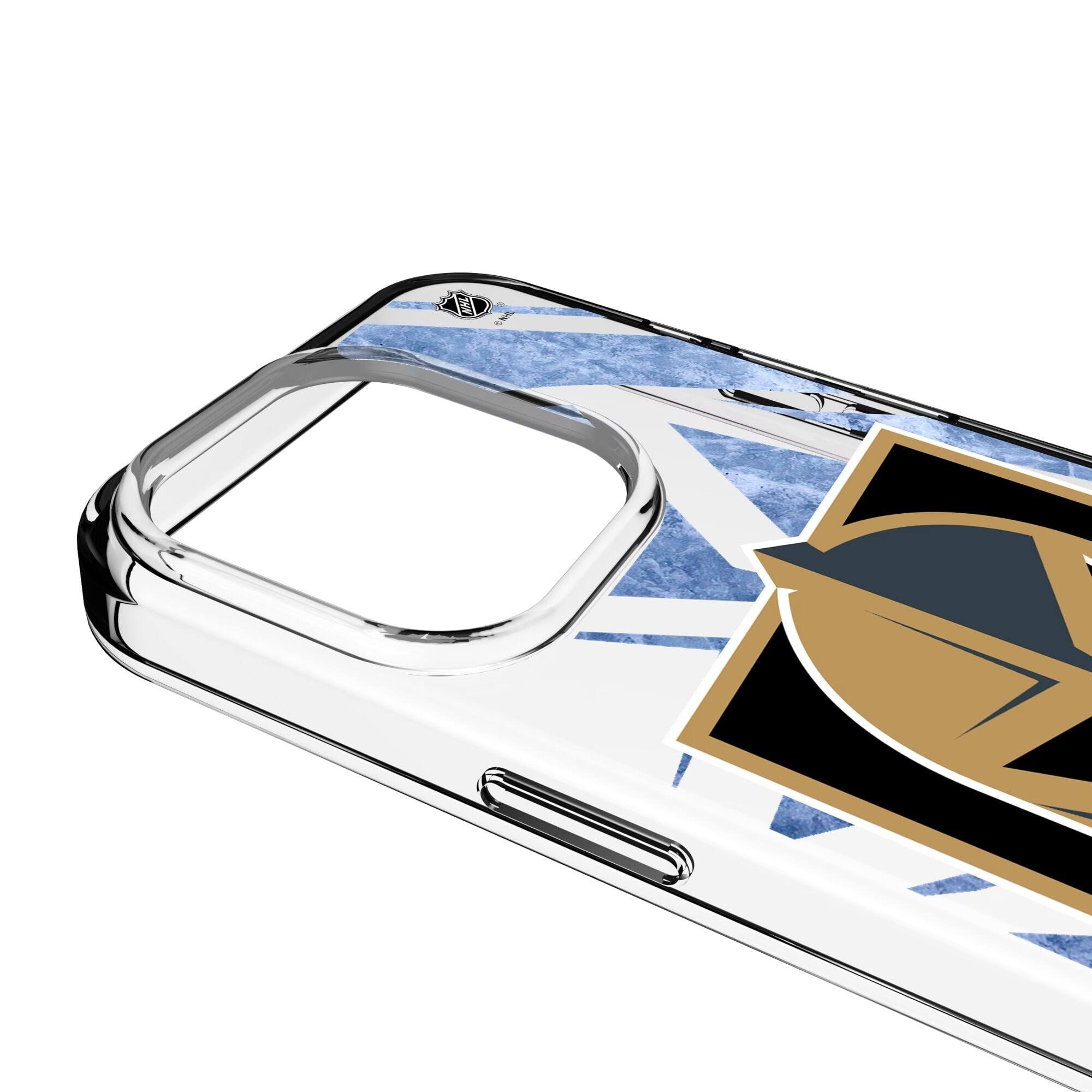 Alt View 2. Keyscaper - Vegas Golden Knights iPhone Clear Ice Case - 14 - Multicolor.