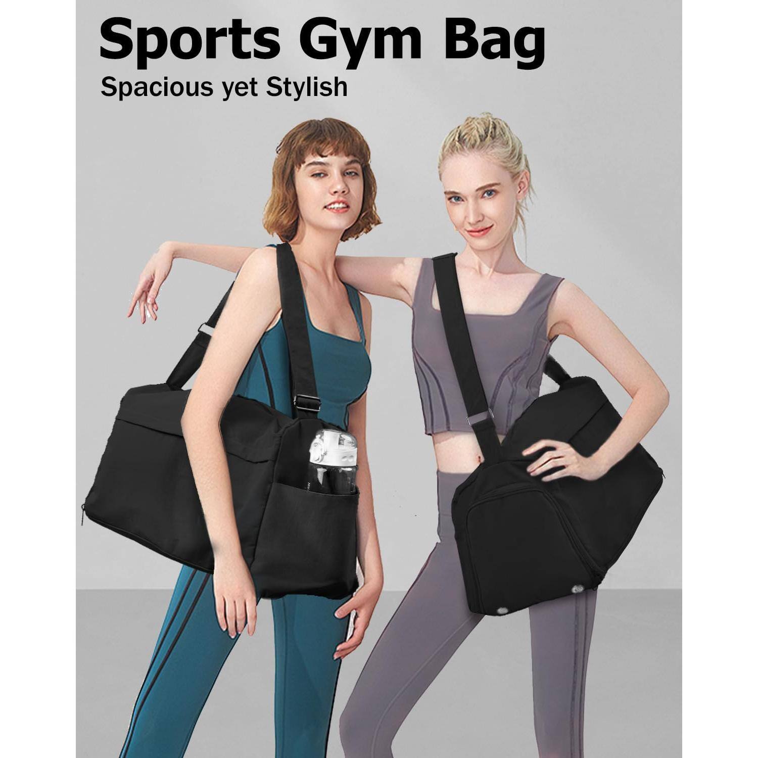 Paradigms Interiors Gym Bag For Women With Shoe Compartment Sports ...