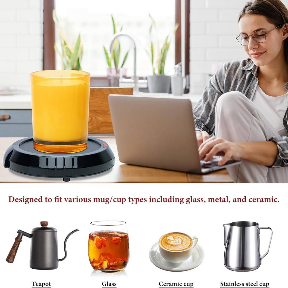 Designed to fit various mug/cup types including glass, metal, and ceramic.

- Teapot
- Glass
- Ceramic cup
- Stainless steel cup
