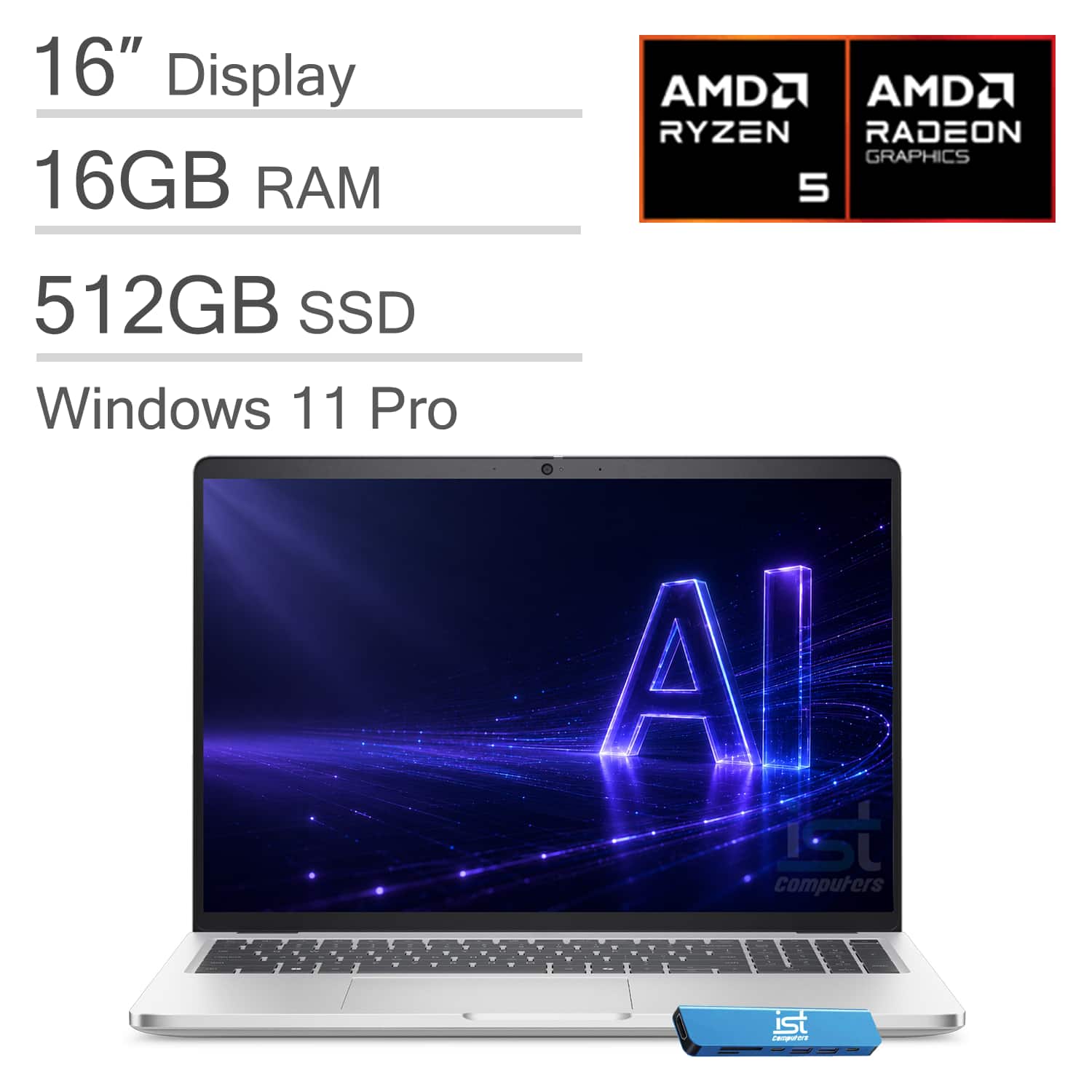 Dell Refurbished Excellent Upgraded Pro 16 Plus Laptop 16
