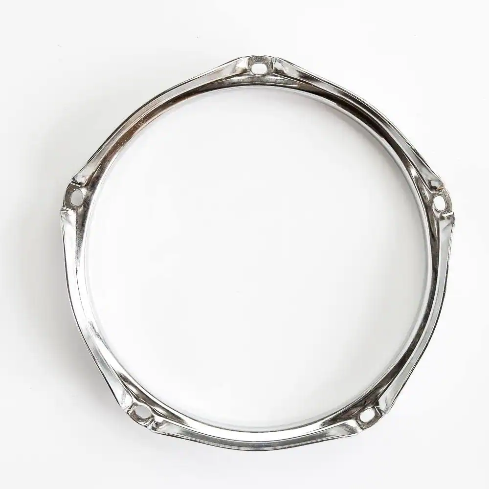 Gibraltar Hardware - 8" 5 Lug Batter Hoop, 2.3mm Heavy Duty Chrome Drum Hoop for Toms, Provides Consistent Tension and Shape