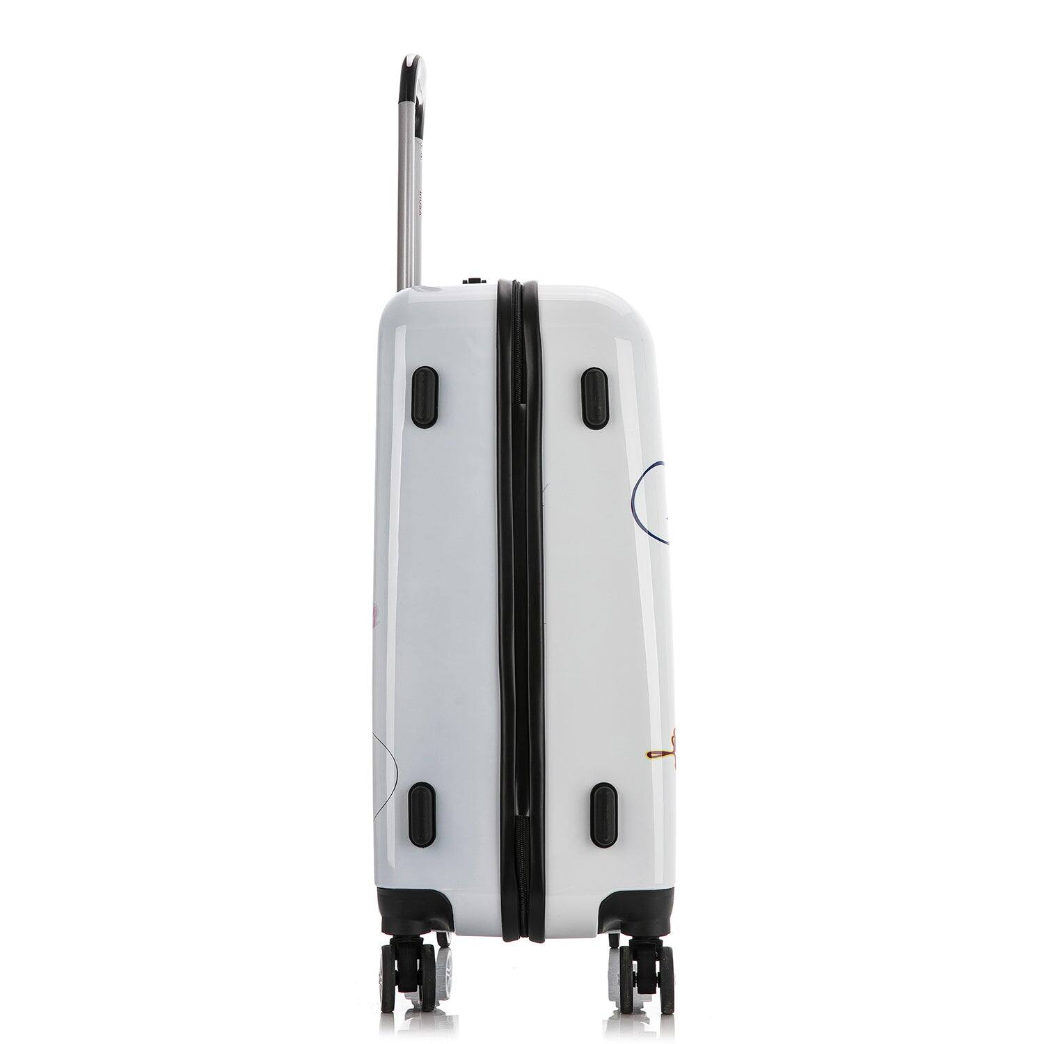 Alt View 3. InUSA - Fusion Prints lightweight hardside Spinner Luggage 24" - FUSION.