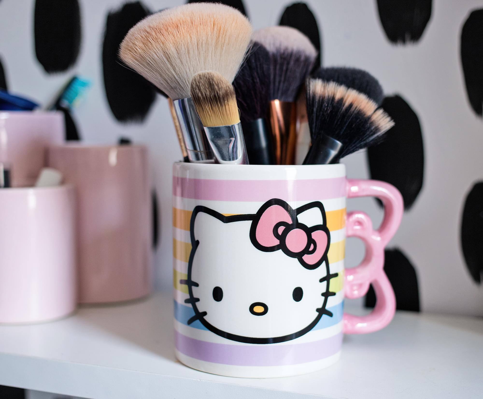 Alt View 3. Silver Buffalo - Hello Kitty Bow Handle Ceramic Mug | Holds 20 Ounces - Pink.