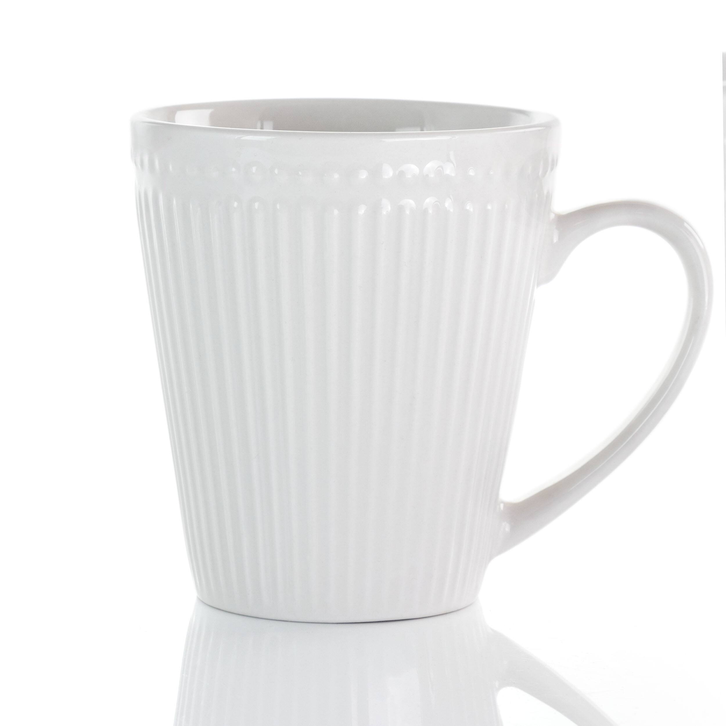 Alt View 7. Elama - Elama Madeline 12 Piece Porcelain Mug Set in White - White.