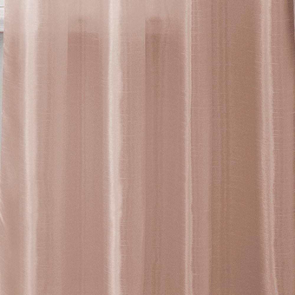 Left. RT Designers Collection - RT Designers Collection Nancy Faux Silk Grommet Curtain Panel 54" x 84" Blush - Blush.