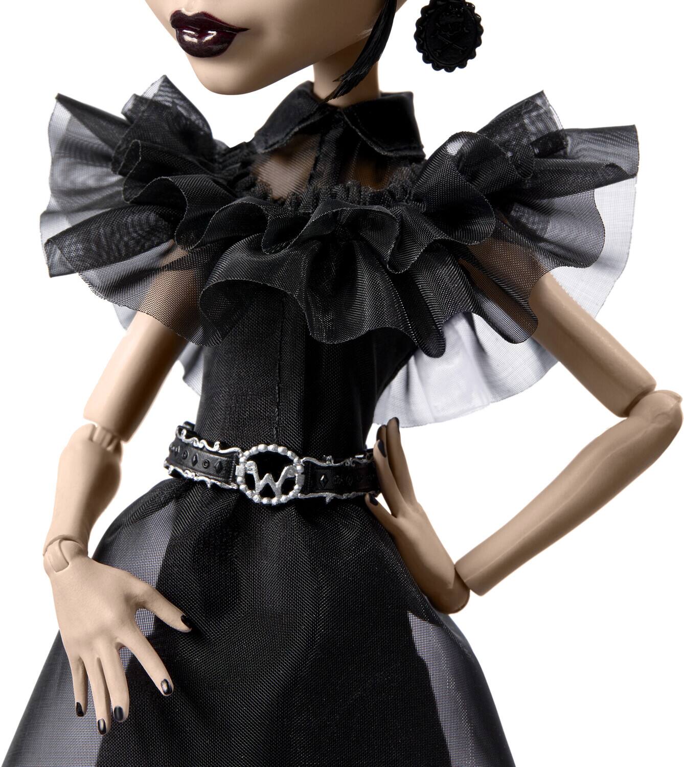 Alt View 3. Mattel - Mattel Collectible - Monster High X Wednesday - Raven Dress Wednesday Doll   - COLLECTIBLES - Multicolor.
