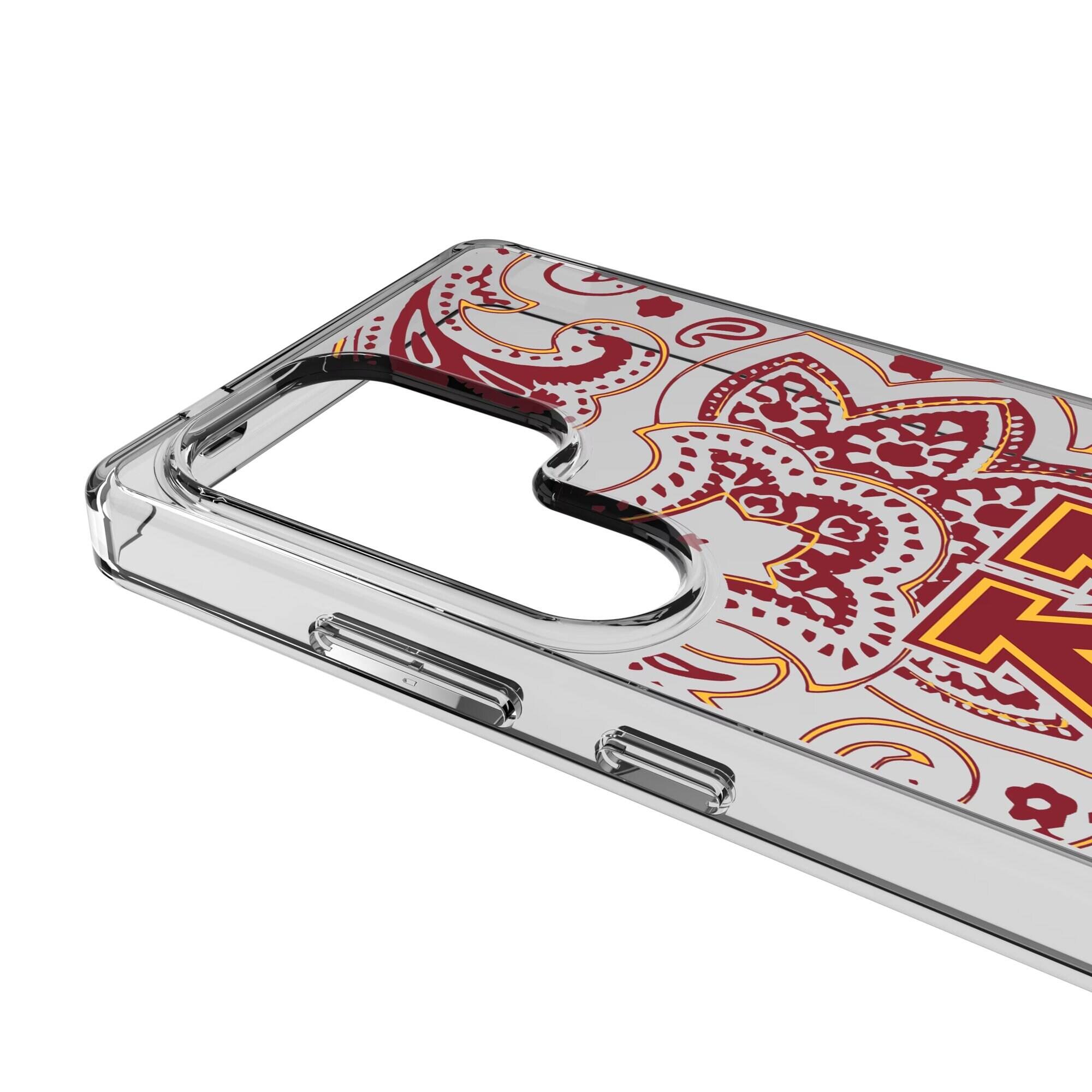 Alt View 2. Keyscaper - Minnesota Golden Gophers Paisley Galaxy Clear Case - S25 Ultra - Multicolor.