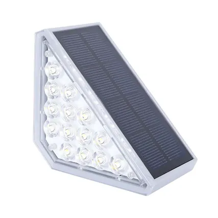 Front. Stock Preferred - Waterproof Garden Pathway Fence Stair Dock Step Lamp - Warm White.