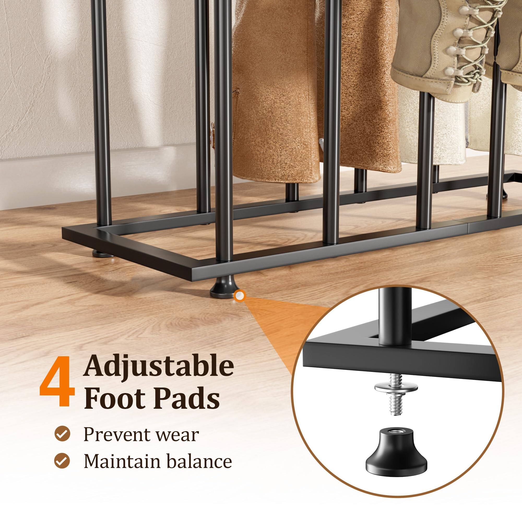 4 Adjustable Foot Pads  
- Prevent wear  
- Maintain balance