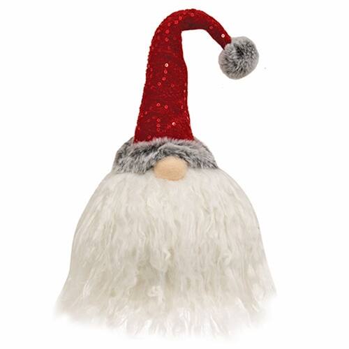 Front. BreeBe - *Red Sparkle Gnome Sitter - Multi.