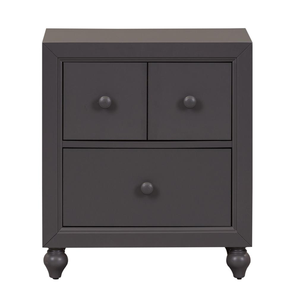 Left. Liberty Furniture Industries - Cottage View Night Stand in Dark Gray - Gray.
