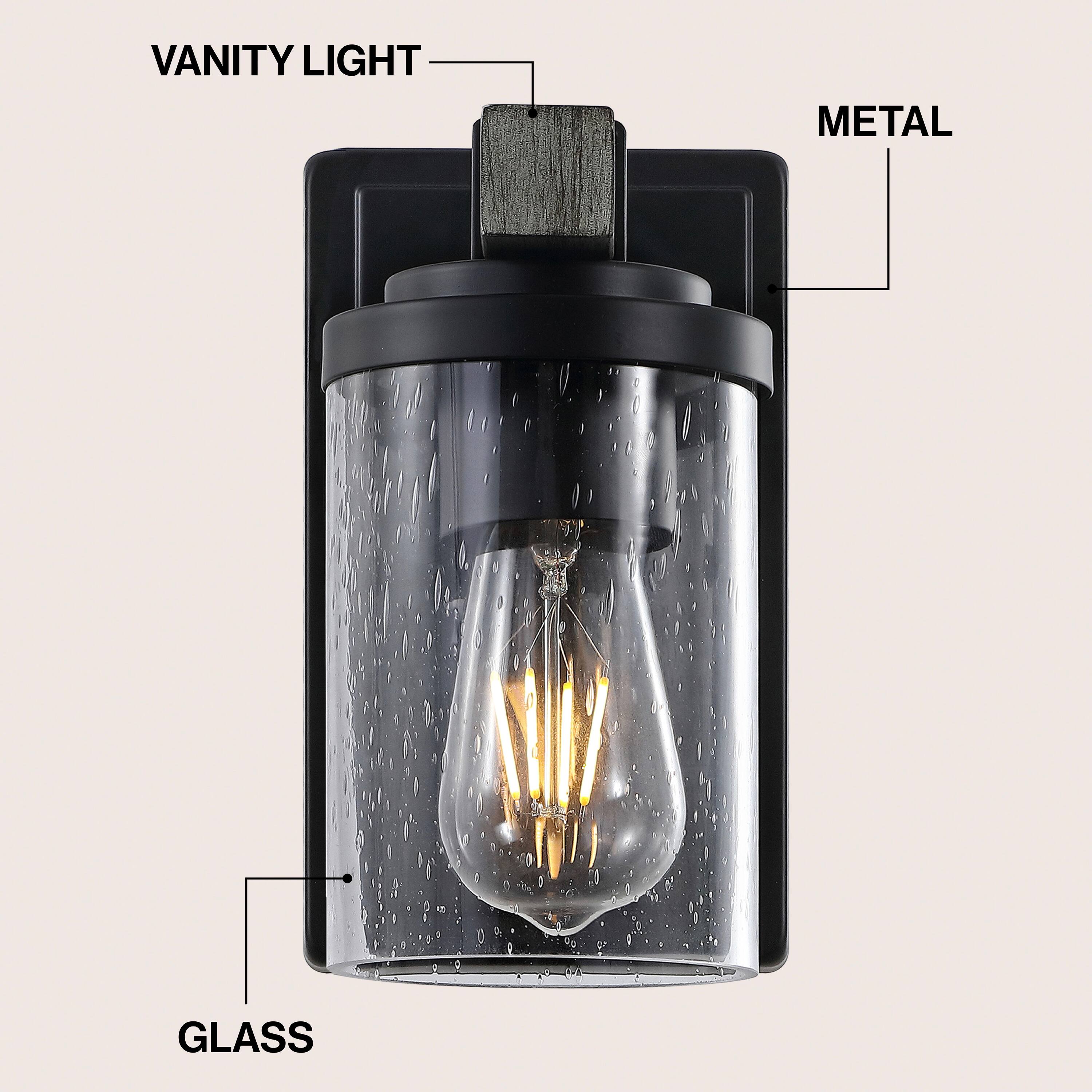 Vanity Light Metal Glass