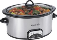 Crock-Pot 8-Quart Slow Cooker Black Stainless  - Best Buy