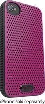 Front Detail. iFrogz - Breeze Case for Apple® iPhone® 4 and 4S - Pink/Black.