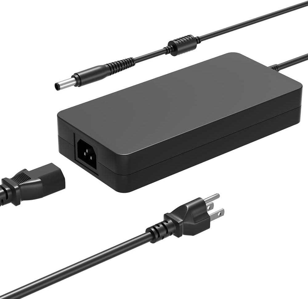 Front. Core Tech - 330W 280W AC Laptop Charger for Predator Helios Neo, Helios, Triton & Nitro - Black.