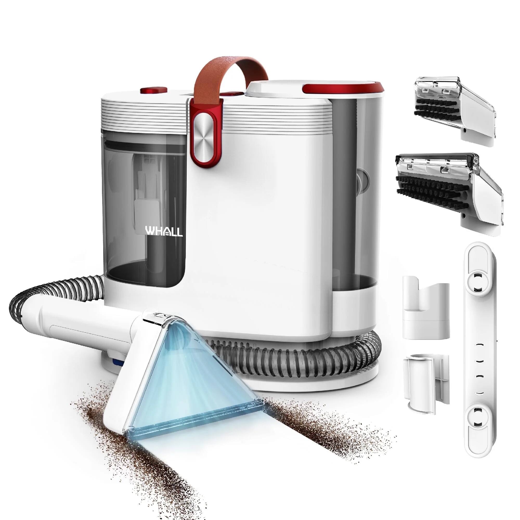 Front. WHALL - WHALL Portable Carpet Cleaner, Upholstery Spot Cleaner, Spot Vacuum Cleaner for Couch, Sofa, Pet Stains, Car Seats - White.