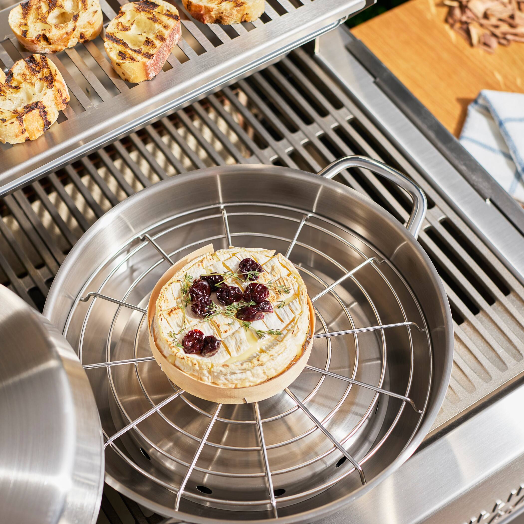 Alt View 3. Demeyere - Demeyere Resto 4-pc Stainless Steel Stovetop Smoker Set - Stainless Steel.